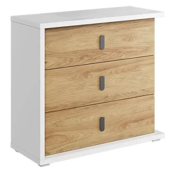 Minot 3-Drawer Chest - Natural, Hickory Oak