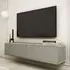 Minsk Floating TV Stand with 2 Doors - Grey