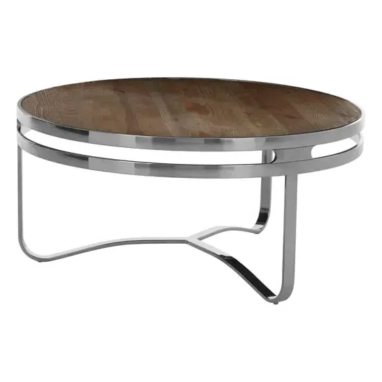 Mintaka Round Coffee Table - Natural, Pine Wood image