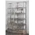 Mintaka Wooden Display Unit with Ladder - Natural, Silver