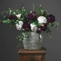 Minx Ceramic Decorative Vase - Aged Stone