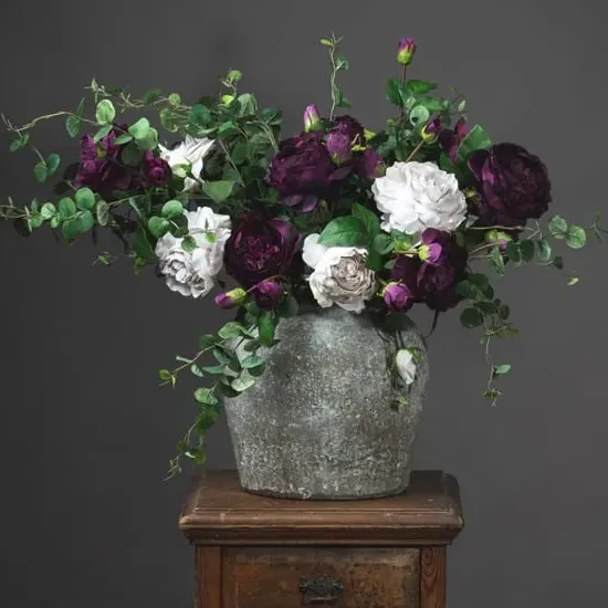 Minx Ceramic Decorative Vase - Aged Stone image