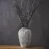 Minx Tall Ceramic Decorative Vase - Aged Stone
