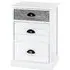 Mirada 3-Drawer Chest - White, Solid Wood