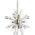Miro 9 Light Crystal Pendant Light - Satin Nickel, Crystal
