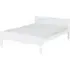 Misosa Double Bed Frame - White, Wood