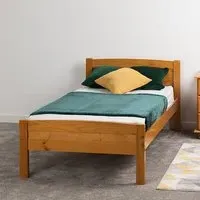 Misosa Single Bed Frame - Antique Pine