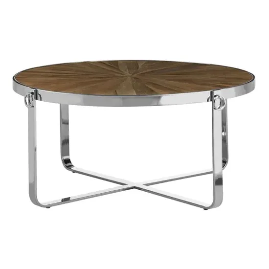 Mitrex Round Coffee Table - Natural, Elm Wood image