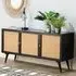 Mixco 3 Door Sideboard - Black, Mango Wood