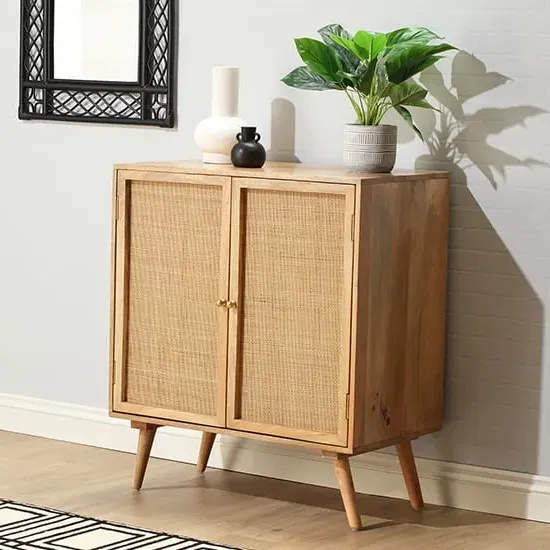 Mixco Drinks Cabinet with 2 Doors - Natural, Mango Wood