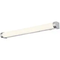 Moda LED White Ribbed Wall Light - Chrome