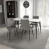 Modico Large Dining Table with 4 Leuven Chairs - White, Ceramic