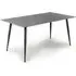 Modico Large Rectangular Dining Table - Grey, Ceramic