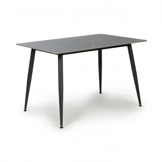 Modico Rectangular Dining Table - Grey, Wood product