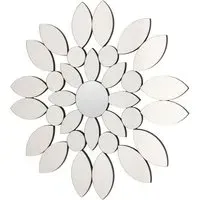 Moketa Blossom Wall Mirror - Silver