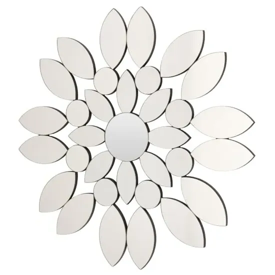 Moketa Blossom Wall Mirror - Silver image
