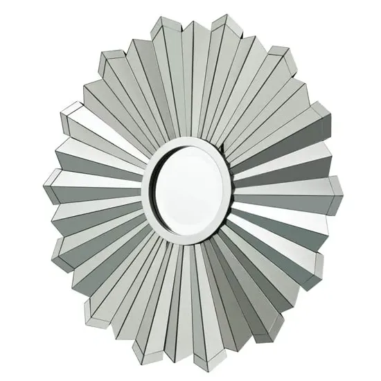 Moketa Flare Design Wall Mirror - Silver