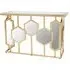 Moldovan Console Table with Hexagonal Mirrors - Gold