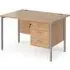 Moline 1200mm Computer Desk with 3 Drawers - Beech