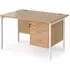Moline 1200mm Computer Desk with 3 Drawers - Beech