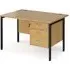 Moline 1200mm Computer Desk with 3 Drawers - Oak
