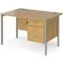Moline 1200mm Computer Desk with 3 Drawers - Oak