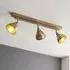 Moline 3 Lights Linear Bar Spotlight - Antique Brass