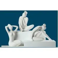 Moline Ceramics Beauties Sculpture - White