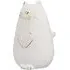 Moline Ceramics Cat Kitty With Heart Sculpture - White