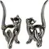 Moline Ceramics Cat Mika Sculpture - Silver