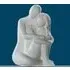Moline Ceramics Couple Cuddling Sculpture - Cream