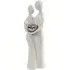 Moline Ceramics Couple Sculpture Large - White, Silver