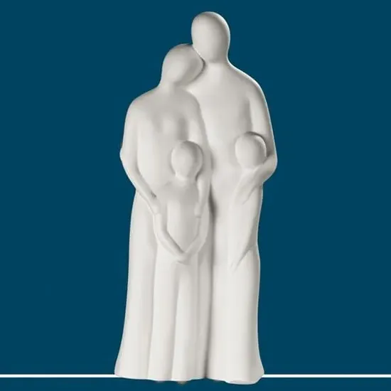 Moline Ceramics Family Harmony Sculpture - White