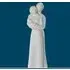 Moline Ceramics Parents with Baby Sculpture - White