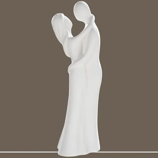 Moline Ceramics The Hug Sculpture - White