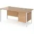 Moline Computer Desk with 3 Drawers - Beech