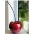 Moline Medium Cherry Sculpture - Red, Ceramic