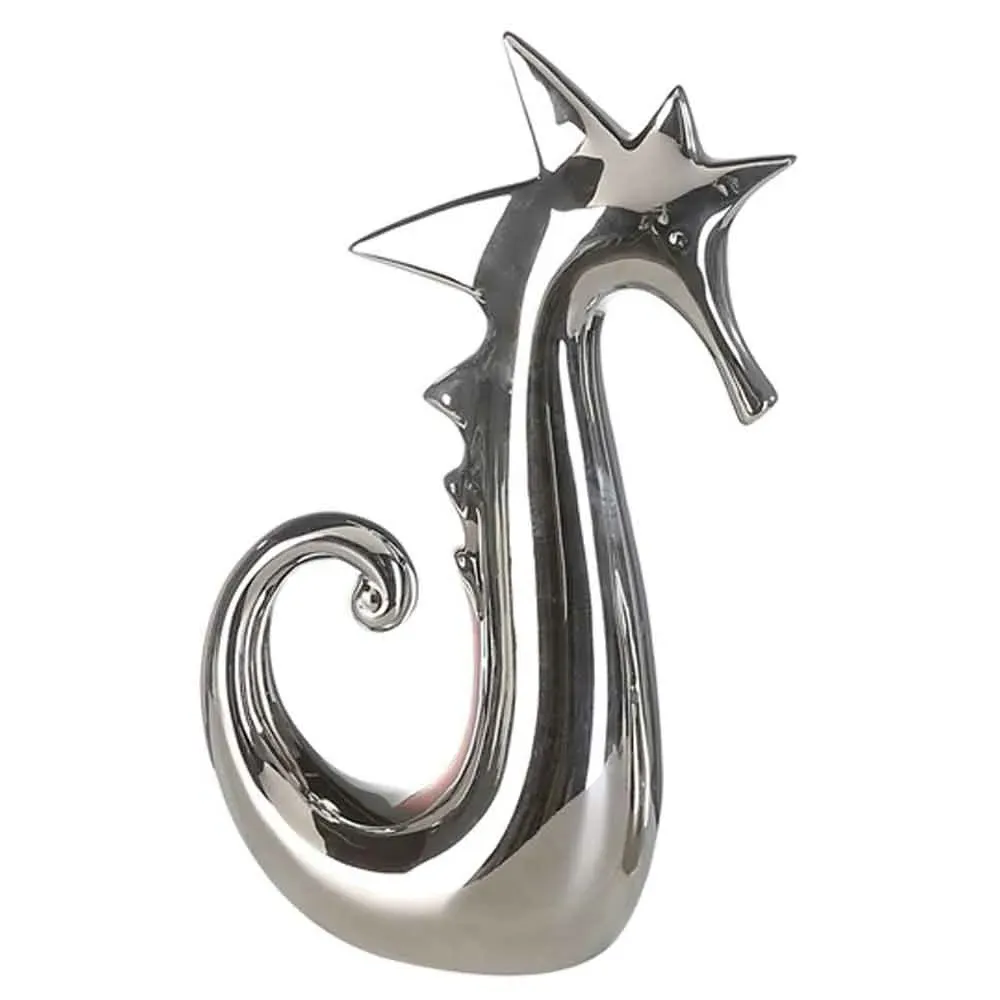 Moline Seahorse Sculpture - Silver, Ceramics product
