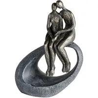 Moment Poly Sculpture - Antique Bronze, Grey alternate view