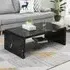 Momo Coffee Table with Glass Undershelf - Milano Marble Effect