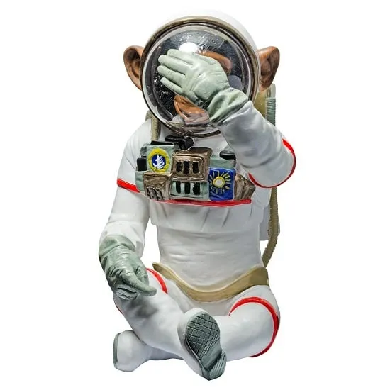 Monkey Astronaut See No Evil Resin Figurine product
