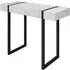 Montauk Console Table - White Marble Effect, MDF