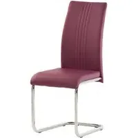 Montila Dining Chair - Purple, PU Leather