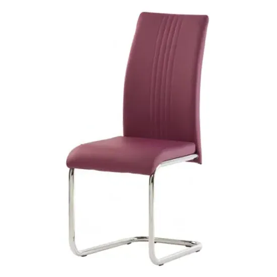Montila Dining Chair - Purple, PU Leather image