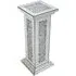 Montrez Tall Pillar Side Table - Mirrored Glass