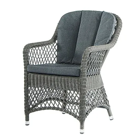 Monx Rattan Garden Armchair - Charcoal Grey