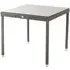 Monx Square Garden Dining Table - Mid Grey, Glass