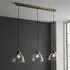 Monza 3-Light Linear Ceiling Pendant - Antique Brass