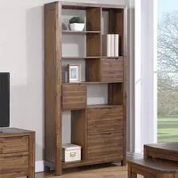 Monza Bookcase with 4 Drawers - Walnut