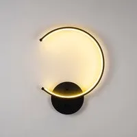 Moon Wall Light - Black, Metal alternate view